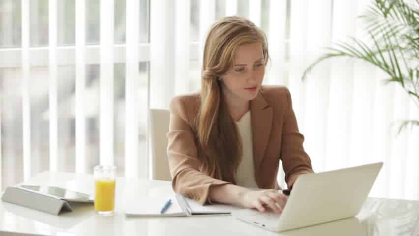 Image result for woman front of computer