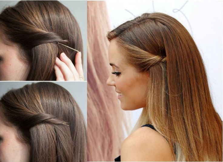 Image result for twist bobby pin hair