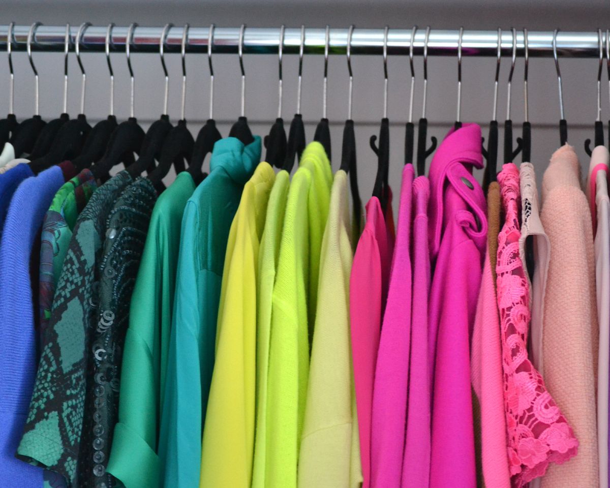 Image result for tips organize clothes same color
