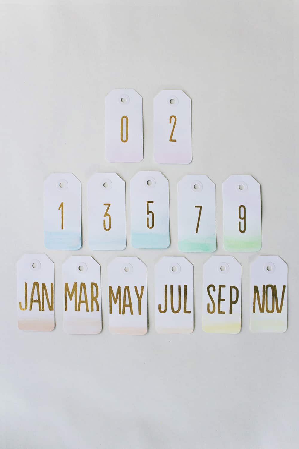 DIY Ombre Calendar