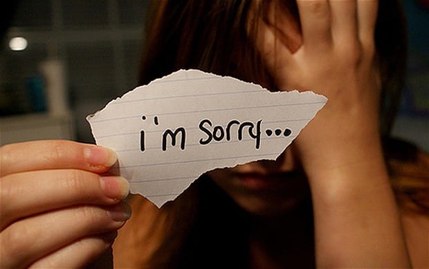 Image result for woman say sorry