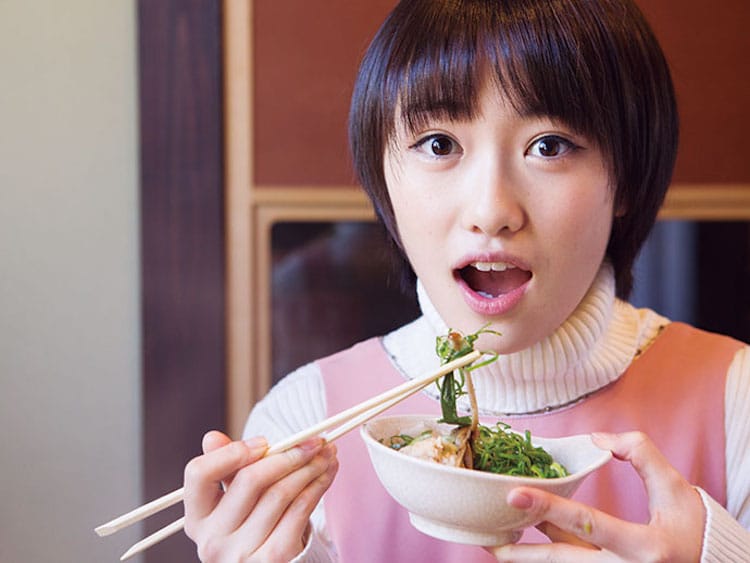 Image result for japanese women eat chopstick