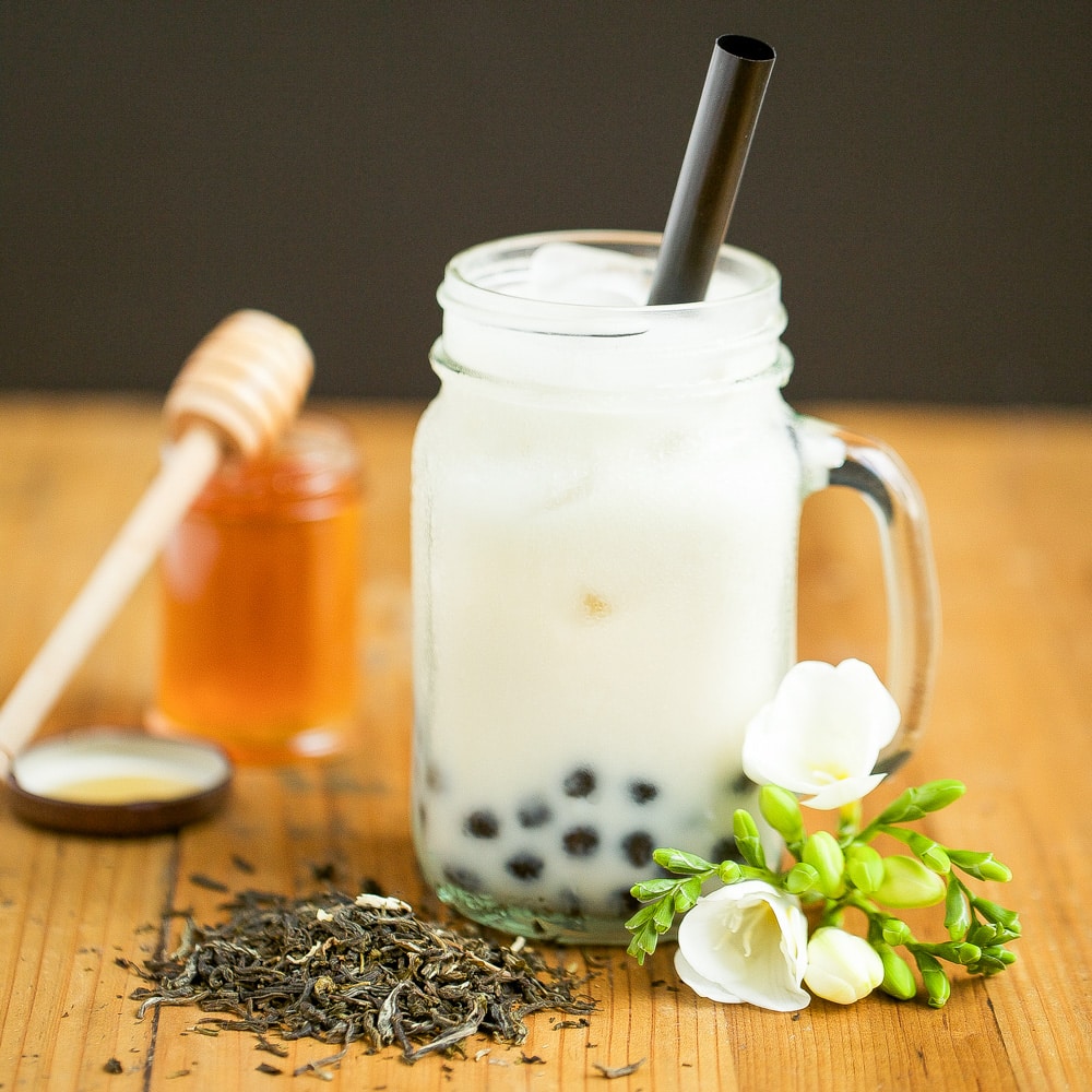 3. Jasmine Tea Milk With Honey Boba