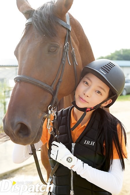Image result for goo hara riding horse